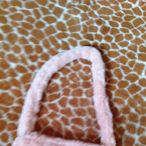 tas selempang bulu bludru Oren orange