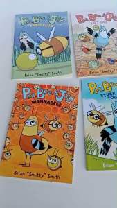 Pea Bee and Jay หนังสือ graphic novel ภาษาอังกฤษสำหรับเด็ก แนวตลกขำขัน ชุด 4 เล่ม