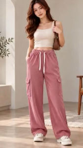 Cargo 4 pockets corduroy ladies pants fit medium-XL