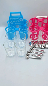 ชุดเครื่องปรุง พลาสติก พวงพริก ใส่เครื่องปรุง ขายยกชุด