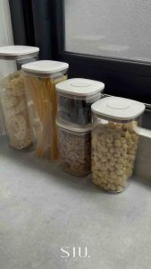 SIU. Premium - Imura Jumbo Press Sealed Airtight Container - Tempat Toples Tombol Press Makanan Kedap Udara Astetik