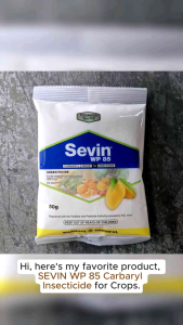 SEVIN WP 85 (50 GRAMS) CARBARYL INSECTICIDE FOR CROPS - ALSO ANTI TICK AND ANTI FLEA FOR PETS - by TESSENDERLO KERLEY