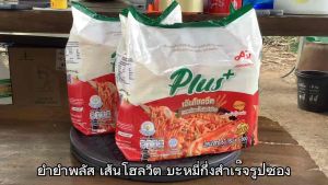 ยำยำ พลัสเส้นโฮลวีต บะหมี่กึ่งสำเร็จรูป แบบแห้ง รสต้มยำกุ้งแซ่บ ขนาด 63 กรัม จำนวน 10 ซอง พร้อมกันชัดแสง