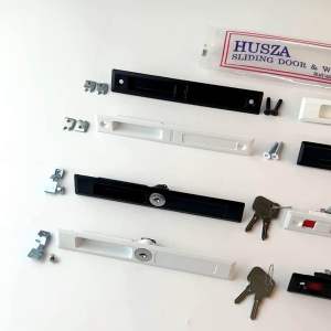 มือจับเรียบไม่มีรู HUSZA ( อบขาว ดำ)  เรียบไม่มีรู มือจับ บานเลื่อน ประตูบานเลื่อน หน้าต่างบานเลื่อน ฮัทซ่า มือจับประตู ประตู หน้าต่าง ฮัสซ่า Aluware AW180