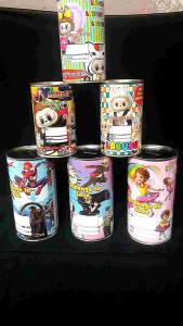 Celengan Target Bahan Kaleng: Ukuran Kecil & Besar