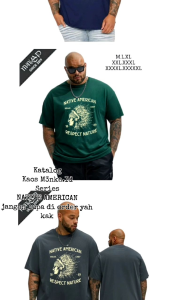 KAOS DISTRO BIG SIZE XXXXXL XXXXL XXXL XXL DAN XL L M|KAOS KATUN LEMBUT TEBAL 24S MOTIF NATIVE AMERICAN SABLON PLASTISOL KUAT ANTI MENGELUPAS|KAOS PRIA WANITA DEWASA OVERSIZE|KAOS WARNA SAGE GREEN|KAOS WARNA CREAM GREENBOTTLE|KAOS DISTRO PRIA|KAOS KEREN