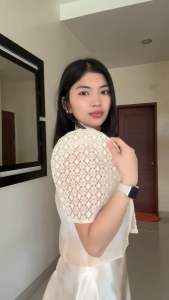 Modern Embroidered Filipiniana Bolero (Spidernet design)