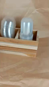 16-32 ออนซ์ 2 ช่อง กล่องใส่แก้วกาแฟ กล่องใส่แก้ว 2 ช่อง ไม้สัก 2 ช่อง ใส่แก้วกาแฟ