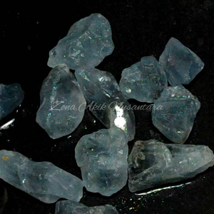 Bongkahan Permata Natural Blue Calestite