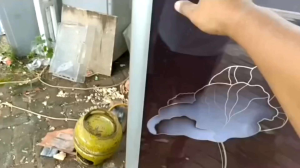 Rak kulkas tatakan lemari es Polytron custom bahan alumunium termurah