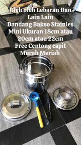 DANDANG BAKSO STAINLES 18.20.22 LENGKAP MURAH