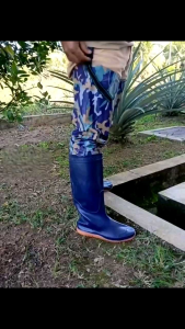 Kasut turun sawah bendang sungai tinggi 80cm/High quality waterproof fishing pants farming boots(ready stock)