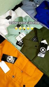 Paket 2 pcs Kemeja Lengan Panjang Kemeja Pria Kemeja Polos Hitam Putih Maron Navy Basic Modern