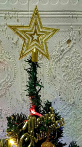 Pohon Natal Ukuran 60 cm lengkap dengan aksesoris 18 pcs