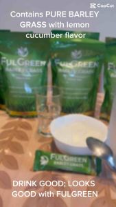 FULGREEN Barley Grass Juice Drink with LEMON CUCUMBER FLAVOR