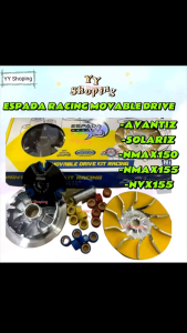 ESPADA RACING MOVABLE DRIVE KIT M1 EGO AVANTIZ SOLARIZ NMAX150 NMAX155 NVX155 NMAX NVX155 FRONT CVT PULLEY SET YAMAHA Motorcycle