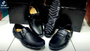 Sepatu Pria Playboy Slip-On Sepatu Pantopel Casual Bahan Kulit Sol Dijahit Keliling Nyaman Awet