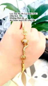 Lắc tay nữ Hồ Ly khắc ytaly siêu bền vàng 18k không đen gỉ lắc tay đẹp mạ vàng Lokalo 12.3.24