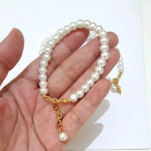 Gelang Tangan Wanita Mutiara Gelang Rantai Mutiara Gelang Wanita Liontin Mutiara Gelang Sederhana | Ukuran Gelang Bisa Disesuaikan | Gelang Fashion Wanita Korea Bracelet