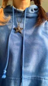 KALUNG TALI HITAM PRIA WANITA TERBARU LIONTIN BINTANG TERLARIS TERBARU