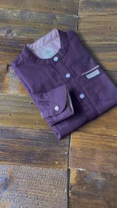 Burugundy Kemeja Anak Lengan Panjang Best Seller Umur 2-13 Tahun Bisa COD by BQR