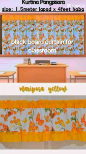 School Chalkboard Cover and Valancer Curtain Rosemarry Design
