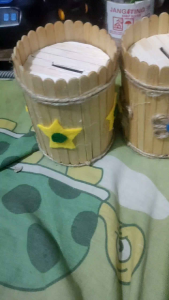 celengan dari stik es krim unik prakarya kerajinan sekolah