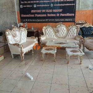 (WAJIB BACA DESKRIPSI) KURSI SOFA TAMU PENCENG UKIR KAYU JATI FINISHING MEJA UKIR DEKORASI RUANG INTERIOR MURAH TATANING FURNITURES JEPARA