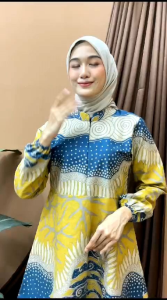 Tunik Batik Wanita Premium Bahan Katun Prima Jaitan Rapi