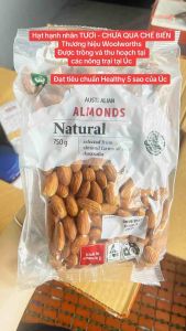 (Hàng Úc) Hạt hạnh nhân TƯƠI Australian Almond WOOLWORTHS chiết nhỏ 100g // 200g // 300g