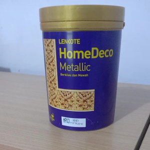 CAT DEKORASI METALLIC LENKOTE HOME DECO 0.75 ltr homedeco cat tembok dinding