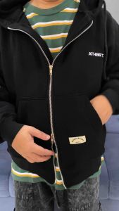Hoodie boxy doble Ziper authentc brother free stker