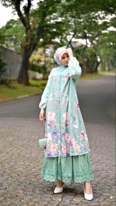 Gamis Dress Set Jilbab Gina Soira Kedjora Premium Fashion