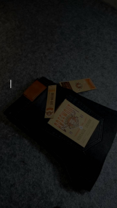 Celana Jeans Denim Aksen Selvedge Melar Kasual Blackjazz | Gratis Ongkir