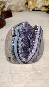 Natural High Gred Uruguay Special Rainbow Amethyst Druse Ornament RA28