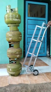 TANPA D ANGKAT TROLI GAS3KG 5 SUSUN/TROLY RODA GAS/TROLLI TABUNG