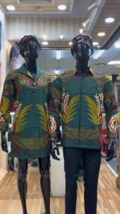 Baju Batik Tunik | Batik Couple Pasangan | Batik Seragam | Batik Kerja | Bahan Katun Lapis Furing Trikod