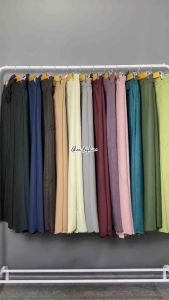 GHEA FASHION | Rok Plisket Semi Woll Polos - Rok Plisket Semi Woll Kerja - Rok Panjang Formal