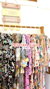 "NCC" Usia 1-4 tahun Setelan Panjang Anak Perempuan AIRIN By Bobokids Oneset Baju Anak Cewek Murah
