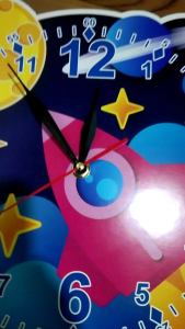 ID04 Jam dinding gratiis sticker astronot dekorasi pajangan ruangan minimalis karakter astronot bisa custom nama