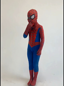 (SẴN NEW SIZE 100 & 120) Bộ đồ liền thân Jumpsuit cosplay người nhện Spider Man xanh / đen