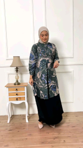 Gamis Coupel Batik Berbahan Katun 100%