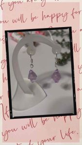 Bông tai Handmade Dáng Dài Nụ Hoa Giọt Sương Sớm Màu Sắc Ngọt Ngào cho Nữ - Hoa Tai Women