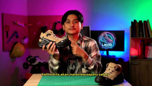 Sepatu Gunung Pria Hiking Outdoor Safety Ujung Besi Anti Licin Anti Slip Lavio Galen