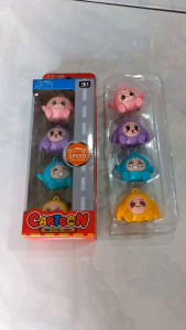 Mainan Mobil Cartoon Car Pull Back isi 4 Pcs