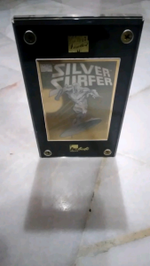 MARVEL SILVER SURFER 24K GOLD CARD LIMITED EDITION  329 /1996. AUTHENTIC IMAGES 1996 NEW