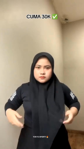 Atasan Olahraga wanita lengan panjang | gym yoga zumba