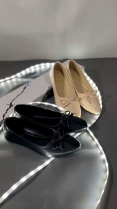 MS Flatshoes Wanita Sepatu Balet Sol Karet Slip on Sepatu Flat Wanita