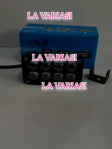 Lampu Tembak Laser LED 8 Mata Plus Devil Merah Biru Jauh Dekat Kuning Putih