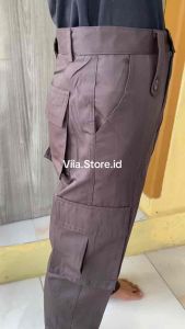 Celana PDL / Celana Cargo Lapangan Brimob /Celana PDL Hitam-Army-Coklat-Navy